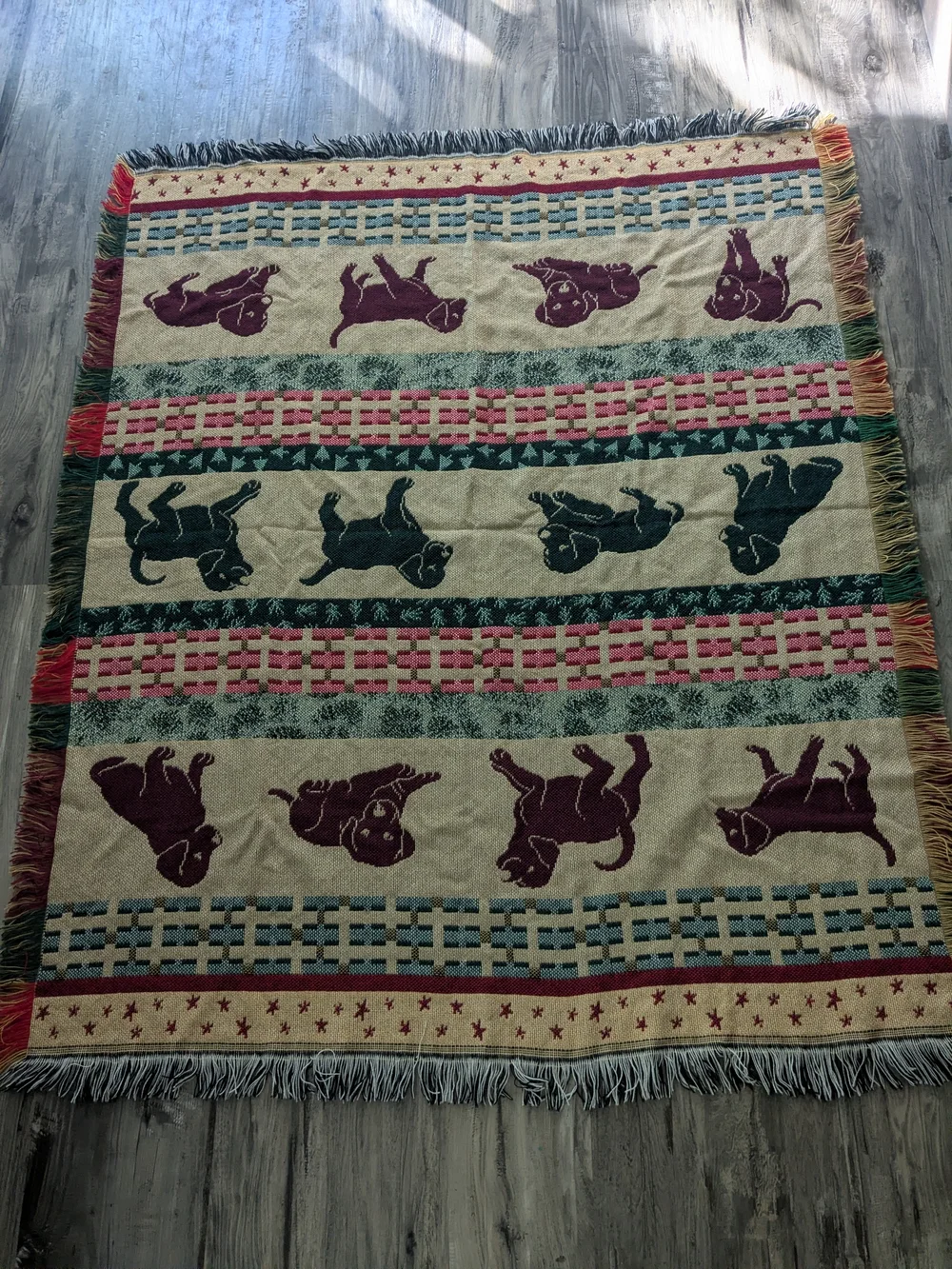 Labrador Puppy Tapestry Throw Blanket